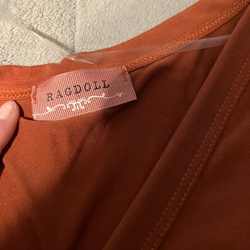 Button-Down Rust Top - Picture 2 of 2